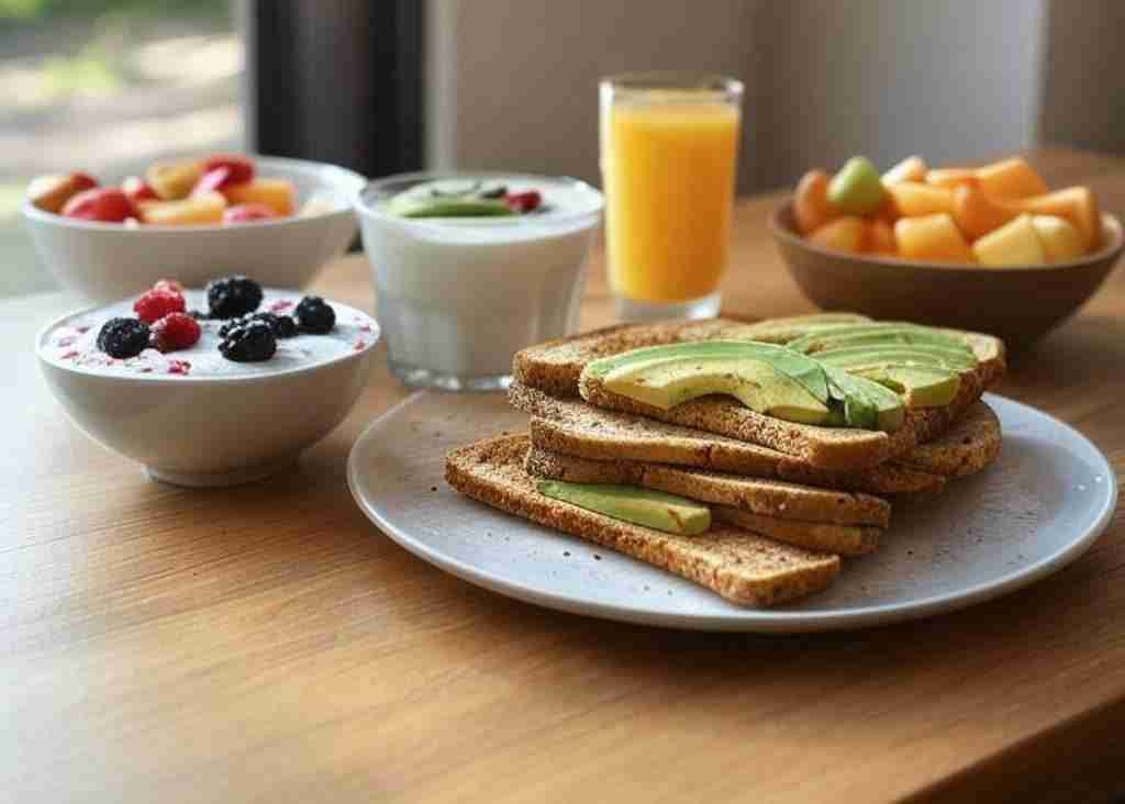 Aliments sains à manger pour le petit-déjeuner