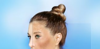 Ce qu’il faut savoir sur l’hyperpigmentation Femme au teint clair posant de profil sur fond bleu, illustrant l'importance des soins de la peau pour prévenir l'hyperpigmentation